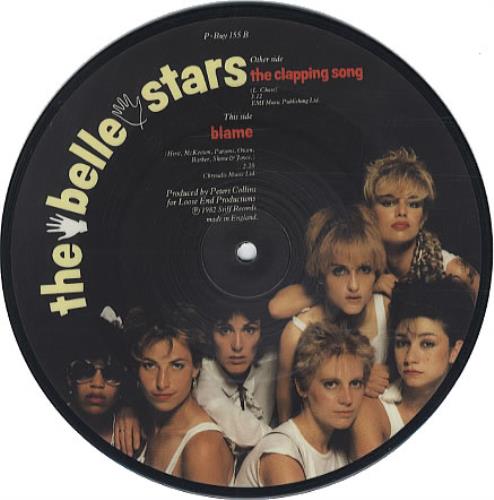 The Belle Stars The Clapping Song 7" vinyl picture disc (7 inch picture disc single) UK BST7PTH45808