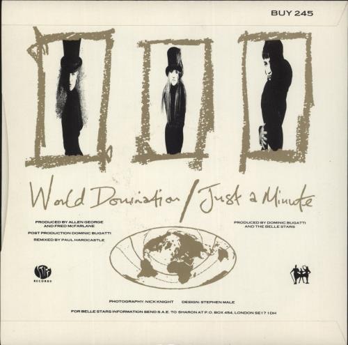 The Belle Stars World Domination 7" vinyl single (7 inch record / 45) UK BST07WO631300