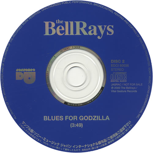 The Bellrays Blues For Godzilla 2-CD single set (Double CD single) Japanese TBY2SBL447084