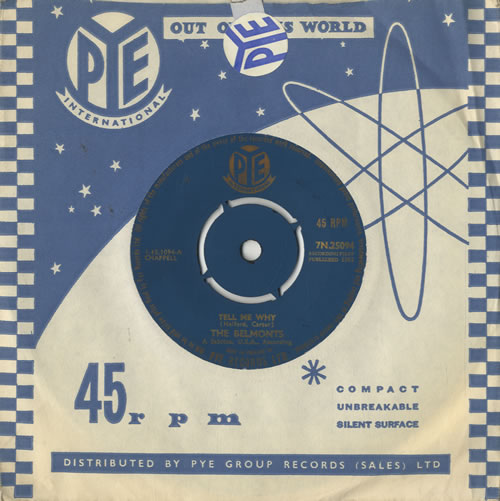 The Belmonts Tell Me Why 7" vinyl single (7 inch record / 45) UK B3L07TE483478