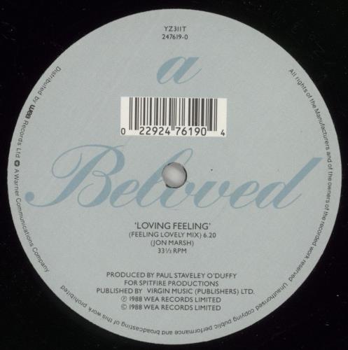 The Beloved Loving Feeling 12" vinyl single (12 inch record / Maxi-single) UK BEL12LO21679