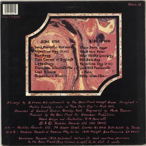 The Bevis Frond Any Gas Faster vinyl LP album (LP record) UK BA8LPAN713834