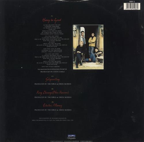The Bible Honey Be Good 12" vinyl single (12 inch record / Maxi-single) UK BIB12HO733322