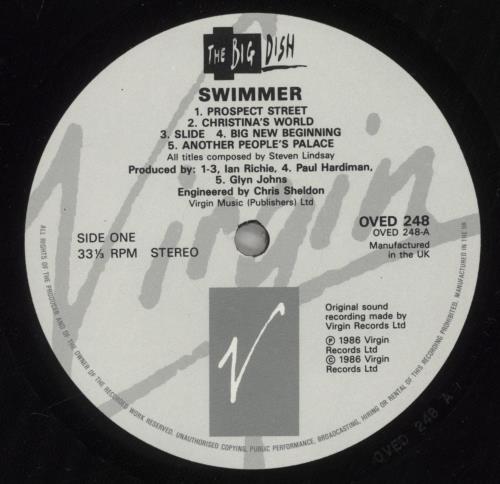 The Big Dish Swimmer vinyl LP album (LP record) UK BGDLPSW131981