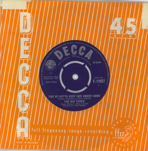 The Big Three If You Ever Change Your Mind 7" vinyl single (7 inch record / 45) UK TB307IF850058