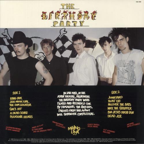 The Birthday Party Its Still Living vinyl LP album (LP record) Australian TBPLPIT440815