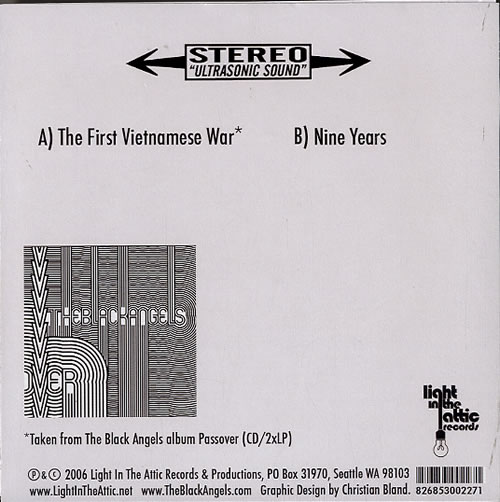 The Black Angels The First Vietnamese War 7" vinyl single (7 inch record / 45) US XHK07TH628893