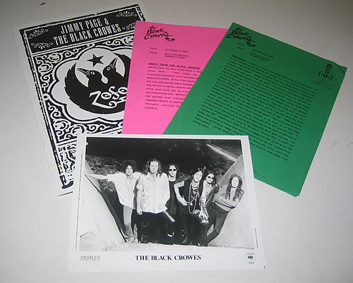 The Black Crowes 1999/2000 Tour media press pack US CRWPPTO337162