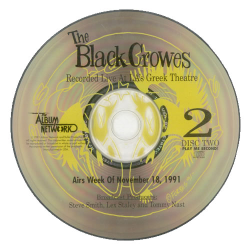 The Black Crowes A Live Concert Special 2 CD album set (Double CD) US CRW2CAL141756