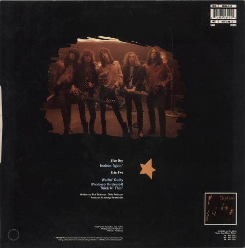 The Black Crowes Jealous Again - EX 12" vinyl single (12 inch record / Maxi-single) UK CRW12JE879572