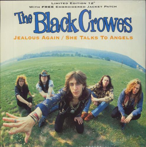 The Black Crowes Jealous Again - Sealed + Patch 12" vinyl single (12 inch record / Maxi-single) UK CRW12JE811814