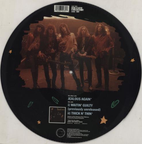 The Black Crowes Jealous Again 12" vinyl picture disc (12 inch picture record) UK CRW2PJE755936