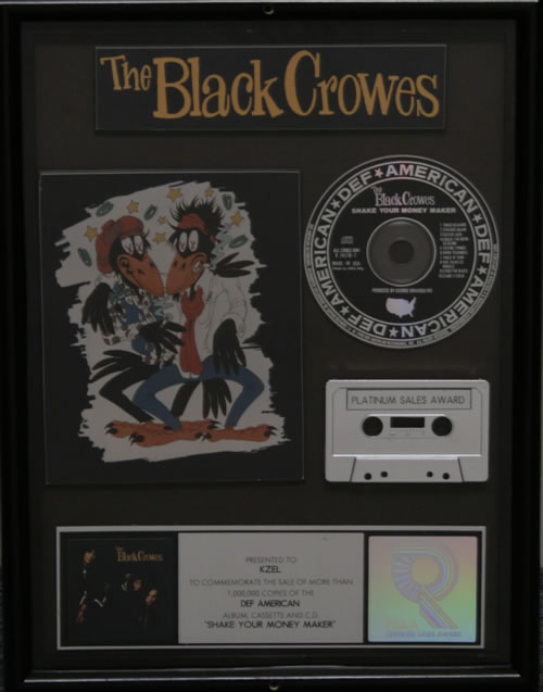 The Black Crowes Shake Your Money Maker award disc US CRWAWSH253082