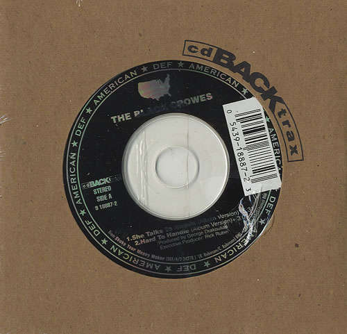 The Black Crowes She Talks To Angels CD single (CD5 / 5") US CRWC5SH05176