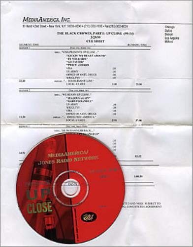 The Black Crowes Up Close 2 CD album set (Double CD) US CRW2CUP155625