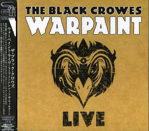 The Black Crowes War Paint Live SHM CD Japanese CRWHMWA465271