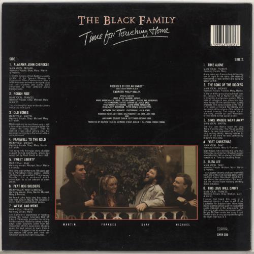 The Black Family Time For Touching Home vinyl LP album (LP record) Irish BQKLPTI710236