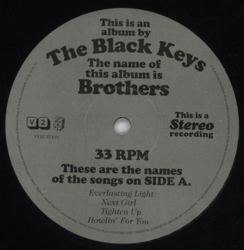 The Black Keys Brothers 2-LP vinyl record set (Double LP Album) UK TLK2LBR825147