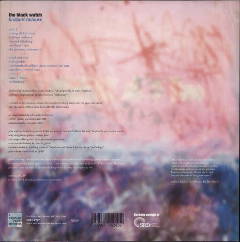 The Black Watch Brilliant Failures vinyl LP album (LP record) UK 9TELPBR871966