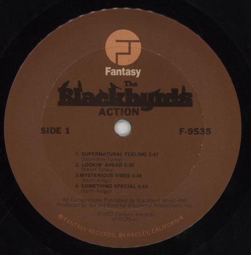 The Blackbyrds Action vinyl LP album (LP record) US 8KBLPAC854016