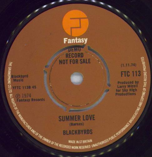 The Blackbyrds Do It Fluid - Demo 7" vinyl single (7 inch record / 45) UK 8KB07DO826137