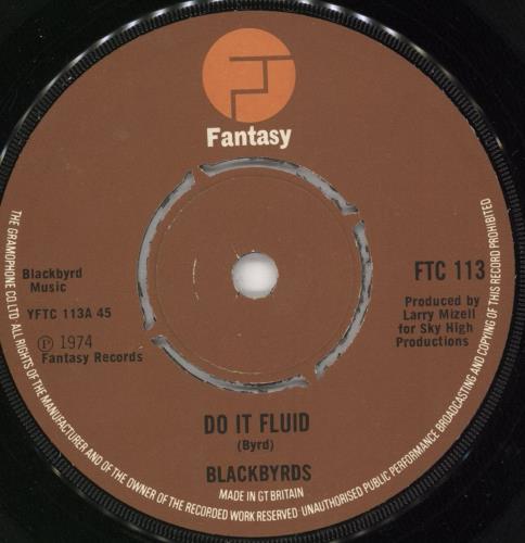 The Blackbyrds Do It Fluid 7" vinyl single (7 inch record / 45) UK 8KB07DO728258