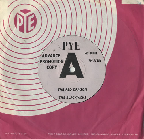 The Blackjacks The Red Dragon 7" vinyl single (7 inch record / 45) UK BJ=07TH484273