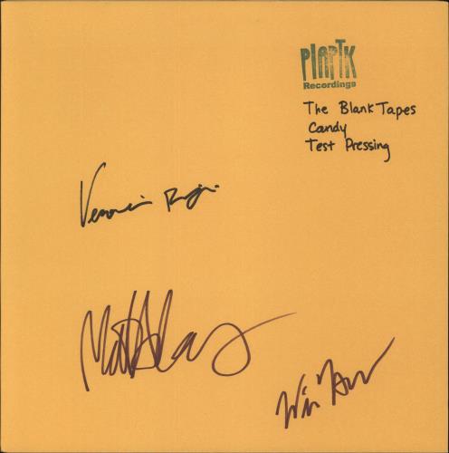 The Blank Tapes Candy - Test Pressing + Autographed vinyl LP album (LP record) US -HHLPCA887739