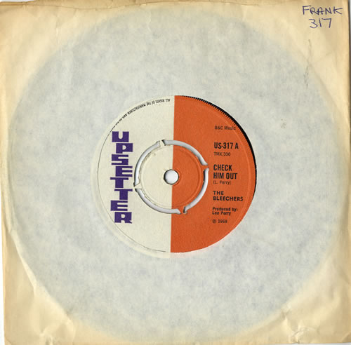 The Bleechers Check Him Out 7" vinyl single (7 inch record / 45) UK WMP07CH602138