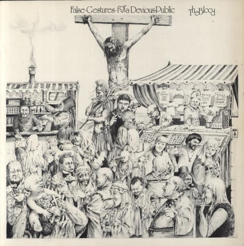 The Blood False Gestures For A Devious Public - VG vinyl LP album (LP record) UK 3ZPLPFA863269