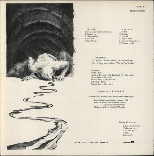 The Blood False Gestures For A Devious Public - VG vinyl LP album (LP record) UK 3ZPLPFA863269