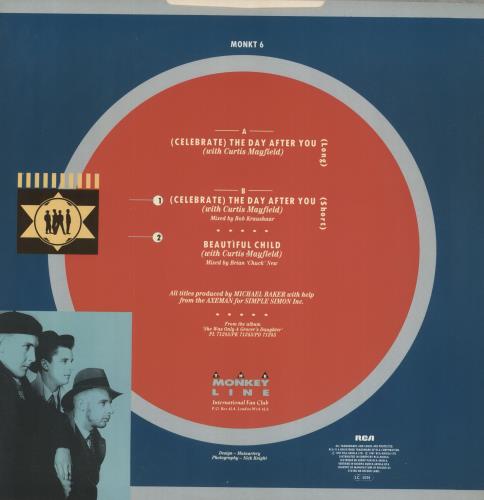 The Blow Monkeys (Celebrate) The Day - A-Label 12" vinyl single (12 inch record / Maxi-single) UK BLM12CE116259