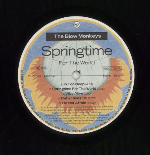 The Blow Monkeys Springtime For The World vinyl LP album (LP record) UK BLMLPSP578517