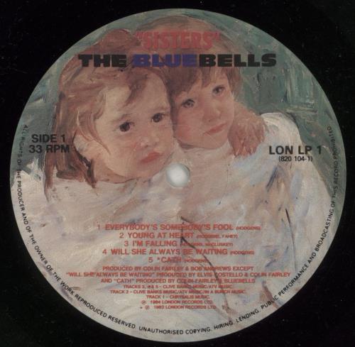 The Bluebells Sisters vinyl LP album (LP record) UK BBLLPSI705012