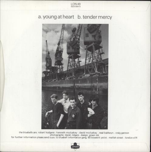 The Bluebells Young At Heart - B&W P/S 7" vinyl single (7 inch record / 45) UK BBL07YO409166
