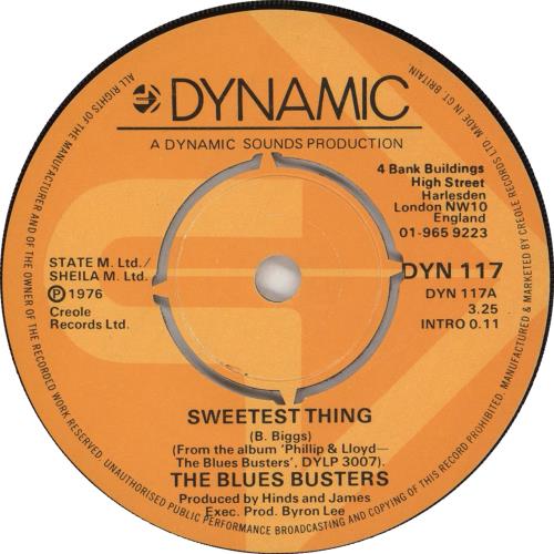 The Blues Busters Sweetest Thing 7" vinyl single (7 inch record / 45) UK U7H07SW729484