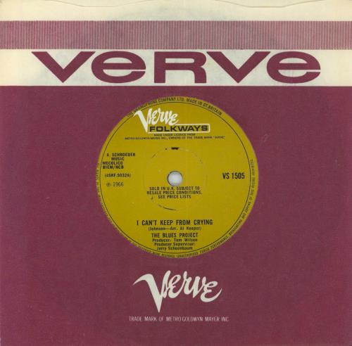 The Blues Project I Can't Keep From Crying 7" vinyl single (7 inch record / 45) UK BPR07IC817634