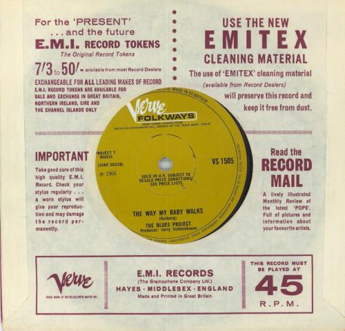 The Blues Project I Can't Keep From Crying 7" vinyl single (7 inch record / 45) UK BPR07IC817634