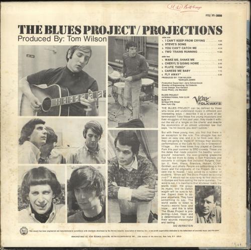 The Blues Project Projections - Mono - EX vinyl LP album (LP record) US BPRLPPR720689