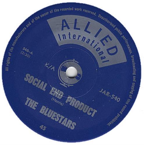 The Bluestars Social End Product 7" vinyl single (7 inch record / 45) UK BNZ07SO386702