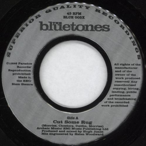 The Bluetones Cut Some Rug - Numbered Sleeve 7" vinyl single (7 inch record / 45) UK BTO07CU66468