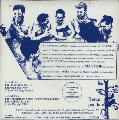 The Bluetones Return To Splendour EP - featuring The Bluetones 7" vinyl single (7 inch record / 45) UK BTO07RE62289