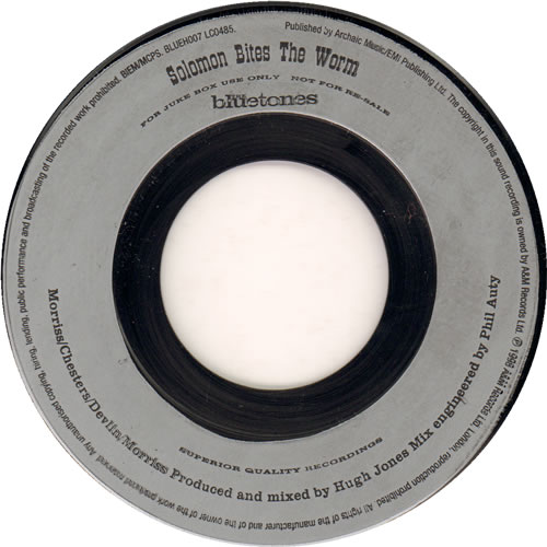 The Bluetones Solomon Bites The Worm - Jukebox 7" vinyl single (7 inch record / 45) UK BTO07SO638940