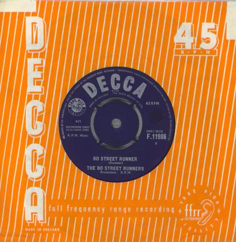 The Bo Street Runners Bo Street Runner 7" vinyl single (7 inch record / 45) UK 3LP07BO825652