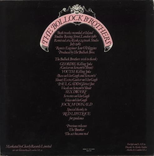 The Bollock Brothers The Slow Removal Of Vincent Van Gogh's Left Ear 12" vinyl single (12 inch record / Maxi-single) UK BBS12TH248296