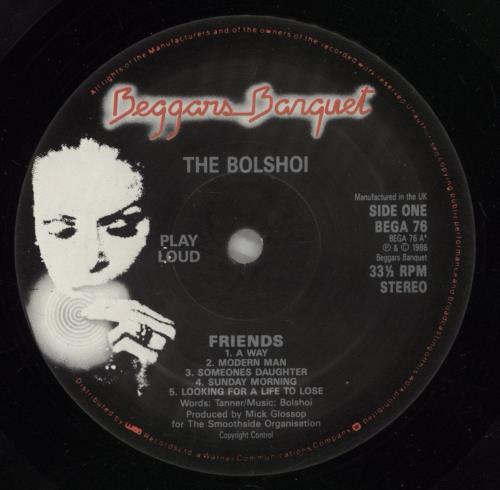 The Bolshoi Friends vinyl LP album (LP record) UK TF9LPFR516077