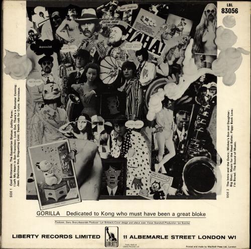 The Bonzo Dog Doo Dah Band Gorilla - EX vinyl LP album (LP record) UK BDBLPGO701832