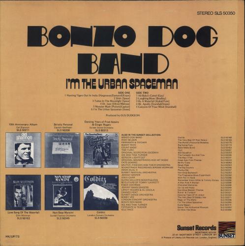 The Bonzo Dog Doo Dah Band I'm The Urban Spaceman vinyl LP album (LP record) UK BDBLPIM70238