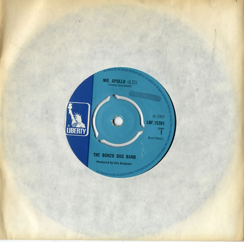 The Bonzo Dog Doo Dah Band Mr Apollo 7" vinyl single (7 inch record / 45) UK BDB07MR240784