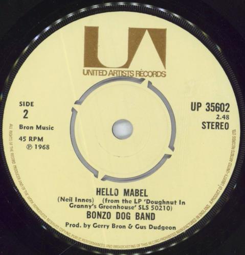 The Bonzo Dog Doo Dah Band The Intro And The Outro 7" vinyl single (7 inch record / 45) UK BDB07TH483206